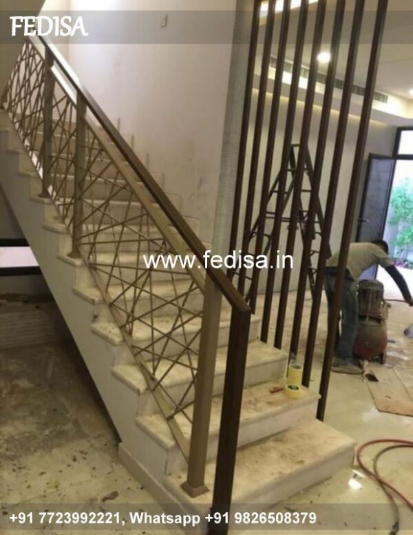 Classic Double Stair House Design Double Stair House Design Best Iron Railing Design