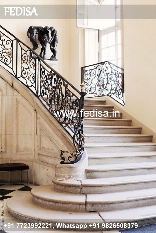 Classic Spiral Staircase Design Modern Black Metal Stair Railing Cabinet Design In Stairs