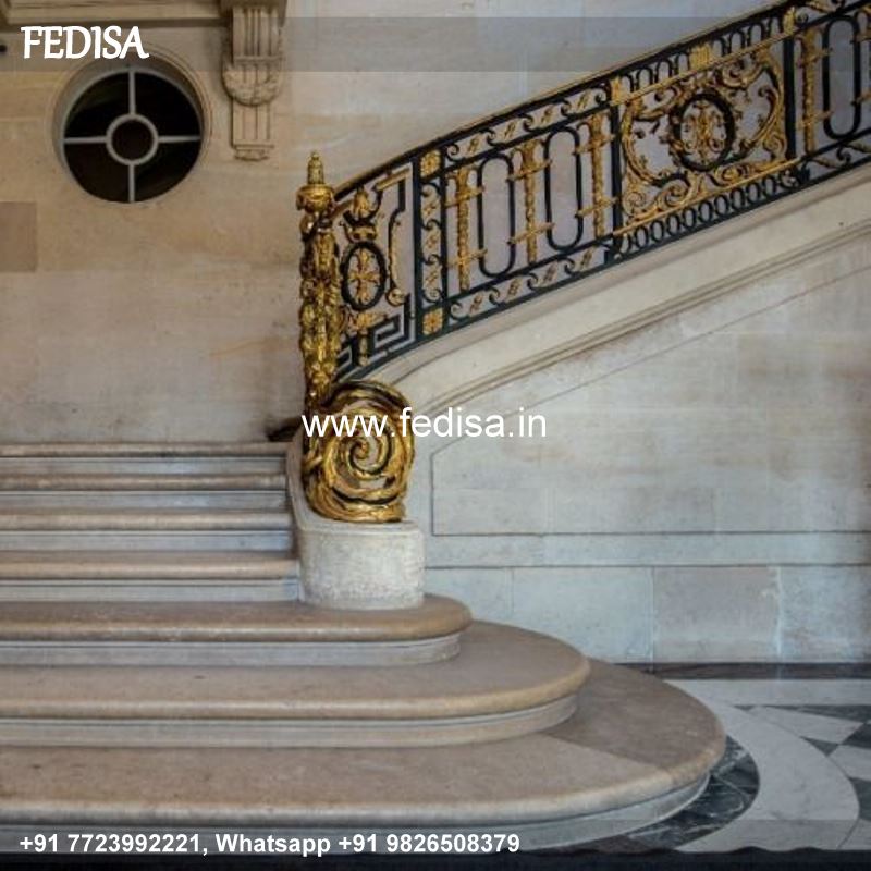 Classic New Staircase Design Granite Stone Stairs Design Colonial Railing Designs