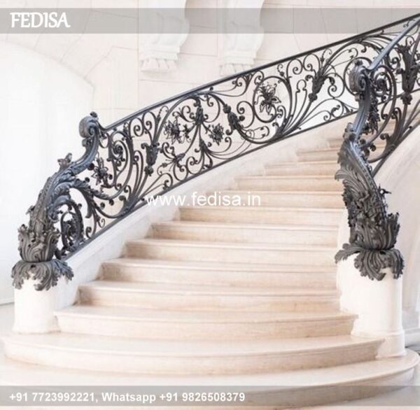 Classic Stairs Grill Design With Glass Under Stairs Pop Design Design Grill Door