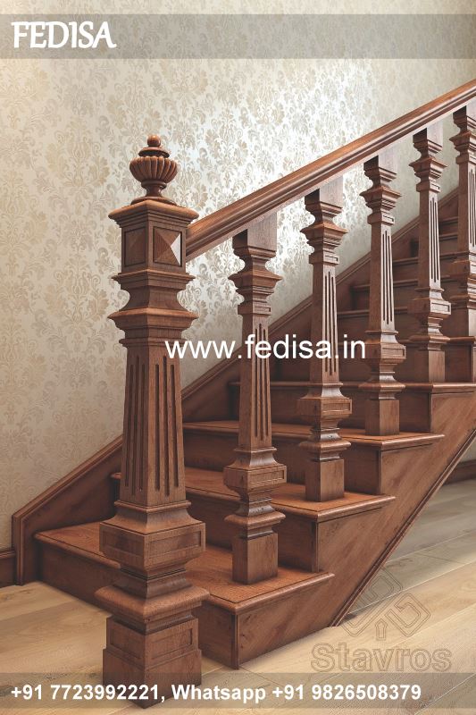 Classic Stair Partition Design Spiral Ladder Layout Double L Shaped Staircase Design