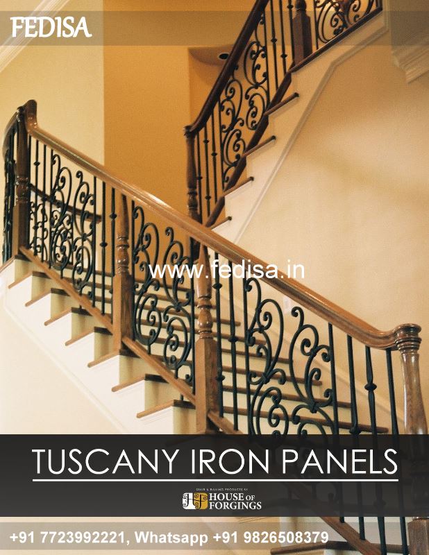 Classic Iron Round Stairs Design Stainless Steel Railing Design For Staircase Entrance Grill Design
