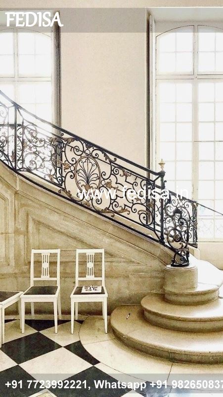 Classic Stairs For Small Spaces House Inside Ladder Design Fancy Door Grill Design