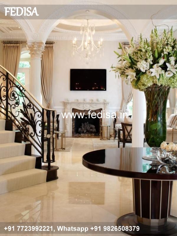 Luxury Duplex Stair Design Spine Beam Staircase Fixed Window Grill Design