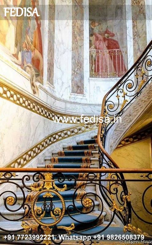 Luxury Exterior Front Stairs Designs Smart Stairs Design Full Window Grill Design