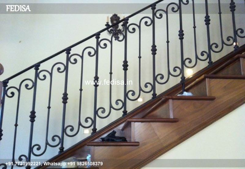 Classic Grand Staircase Design Grill Design For Staircase Window Fully Covered Balcony Design