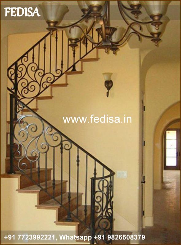Luxury Modern Steel Stairs Design Indoor Modern Indoor Stairs Gate Grill New Design