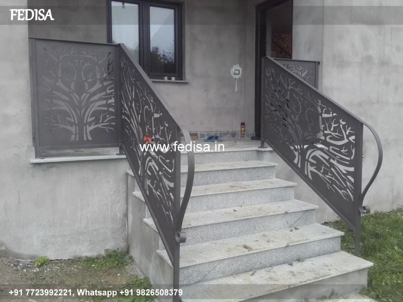 Luxury Modern Indoor Railing Modern Steel Stair Railing Grill Bar Design