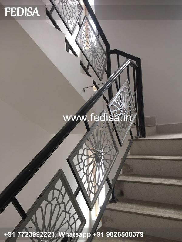 Luxury House Stairs Design Inside Duplex House Internal Staircase Grill Box Window Design