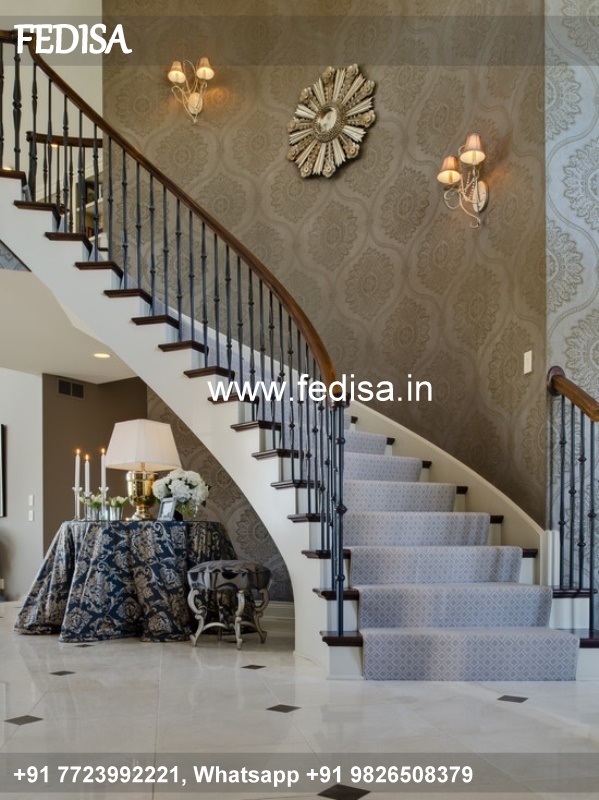 Classic Black Stairs Design Steel Stairs Design With Glass Grill Design For Living Room
