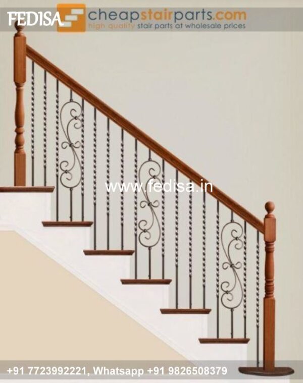 Classic Stair Design For Small House Outside Stairs Grill Design In Steel With Glass Grill Gate Design For House