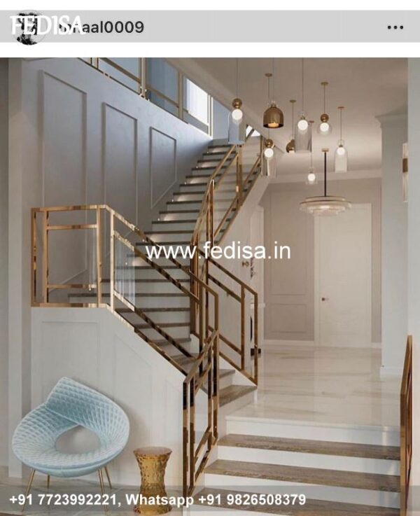 Luxury Stair Designer Staircase Design Civil Engineering Grill Gate For Home