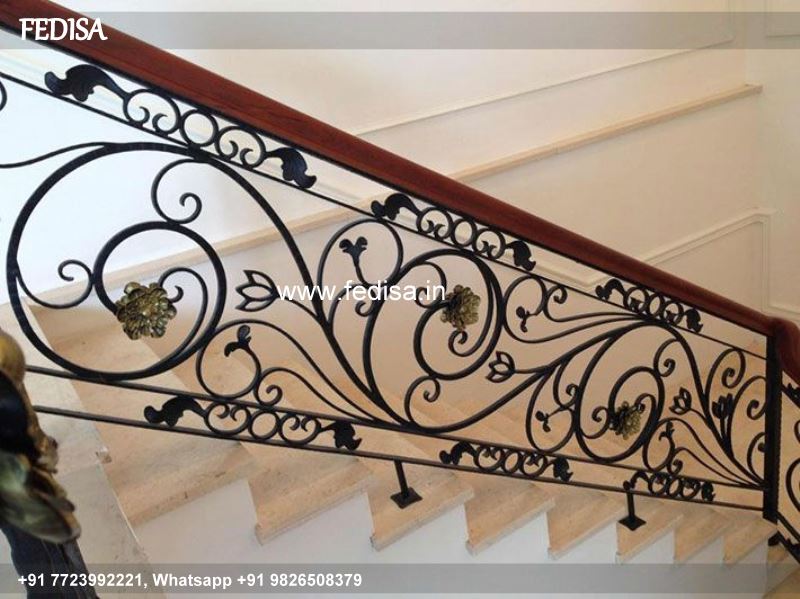 Classic Indoor Wood Stair Railing Designs Style Stairs Design Grill Patti Design