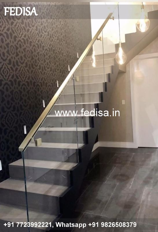 Luxury Black Granite Stairs Design Wood Modern Staircase Design Half Window Grill Design