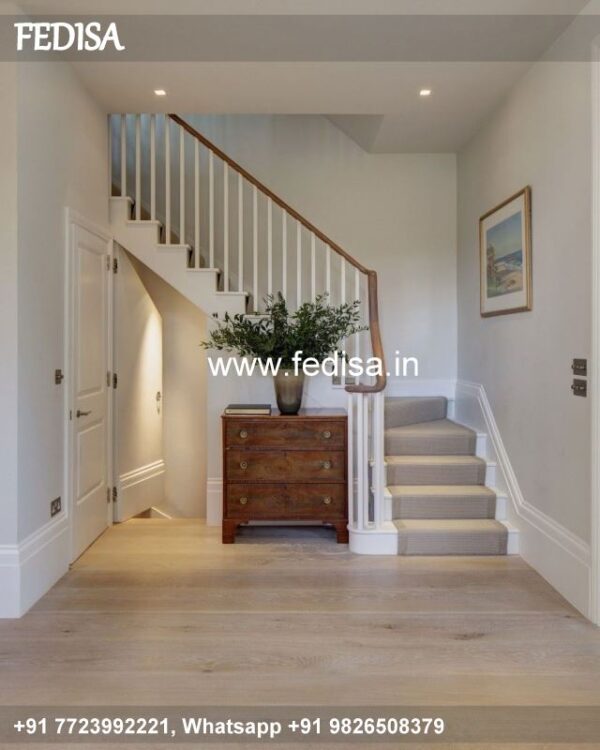 Luxury Villa Stairs Design Stairwell Glass House Top Railing Design