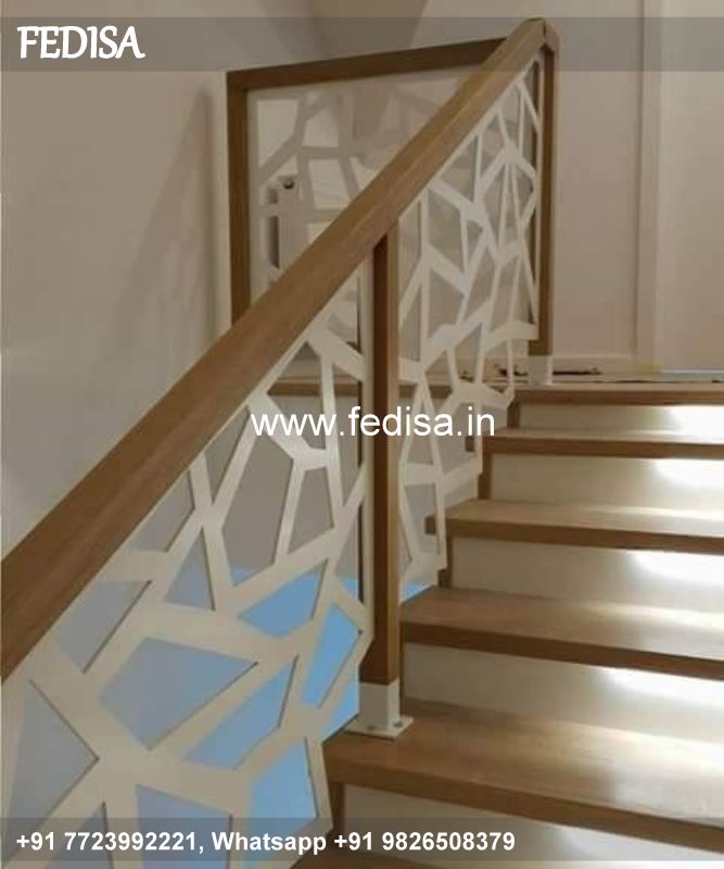 Classic Staircase Glass Design Wood Stairs Design Indoor Iron Grill Design For Wooden Window