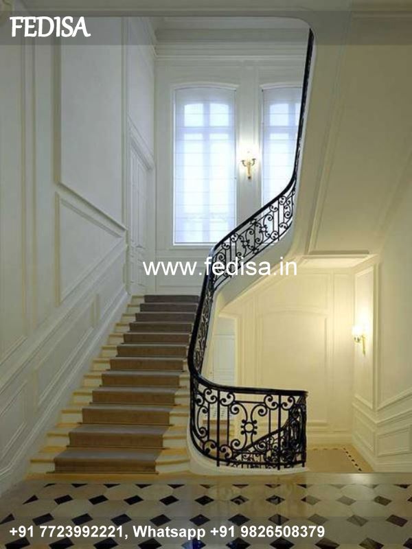 Luxury Wooden Staircase Designs For Homes Three Quarter Turn Staircase Design Iron Ladder Design For Home