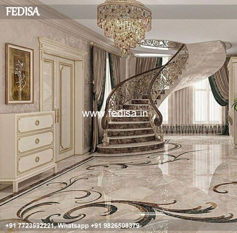 Classic Stairs Design In Lobby Steel Ki Railing Iron Sliding Window Design