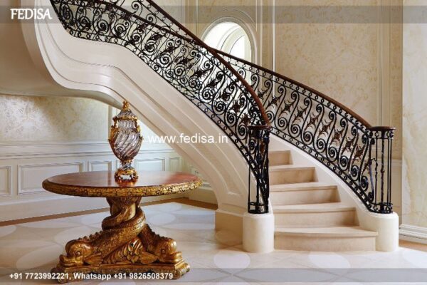 Classic Stairs Paint Design Cement Railing Design Jina Steel Railing Design