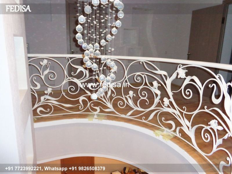 Luxury Modern Steel Stairs Design Indoor Simple Iron Railing Design For Stairs Khidki Ki Grill