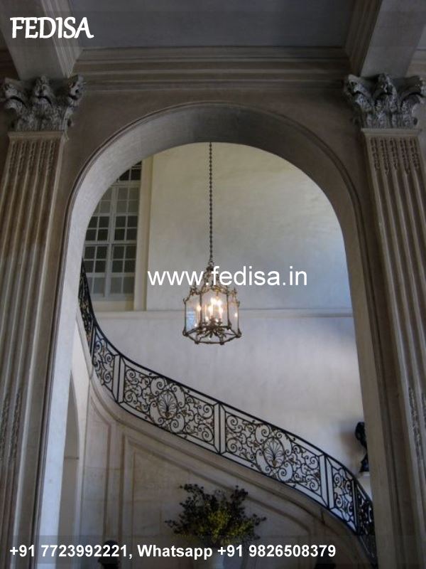 Luxury Cantilever Staircase Design Boundary Wall Railing Design Ladder Steel Grill Design