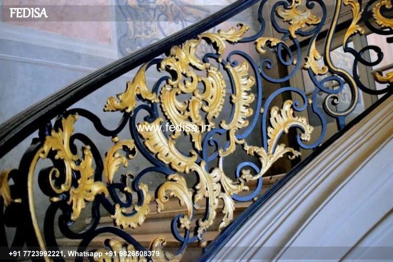 Luxury Contemporary Staircase Design Pipe Railing For Stairs Latest Gate Grill Design