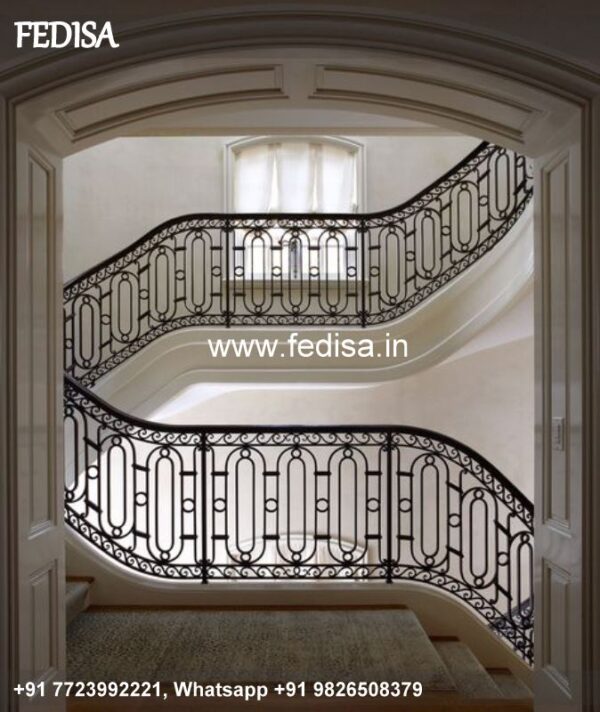 Luxury Stair Design For Small House Inside Balcony Handrail Design Latest Grill Door Design