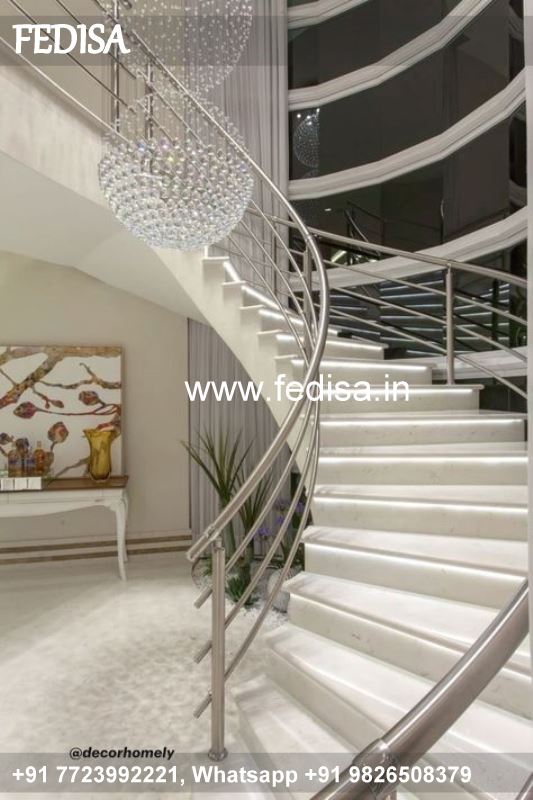 Luxury Double Stairs Design House Front Railing Design Latest House Grill Design
