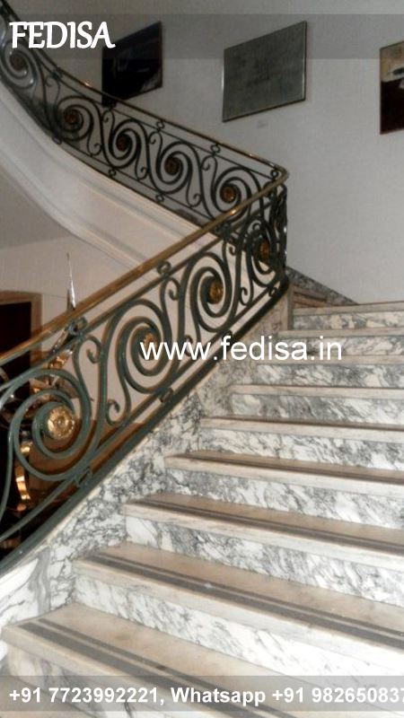 Luxury Modern Stairs Grill Design Etching Glass Design For Balcony Latest Window Grill Design 2020