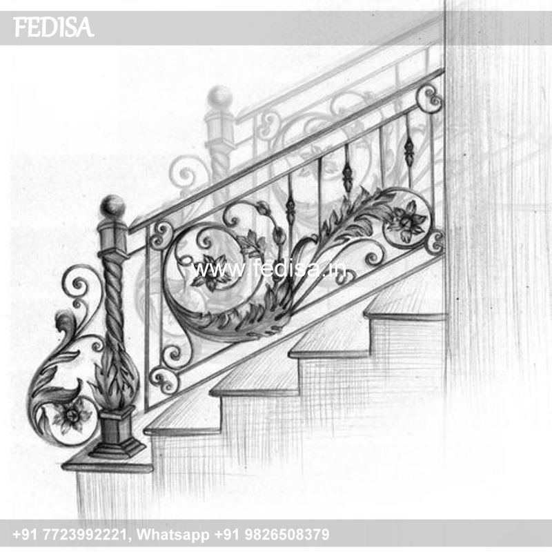 Classic Duplex Stairs Wall Design Siri Grill Design Lawn Grill Design