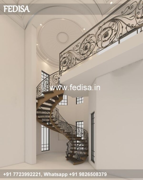 Classic Modern Handrail Design Glass Railing Design For House Front Price Led Panel Design Under Stairs