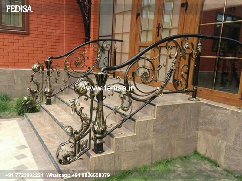 Classic Stairs Railing Designs In Steel Price Tubular Railings Design For Stairs Lightweight Grill Gate Design