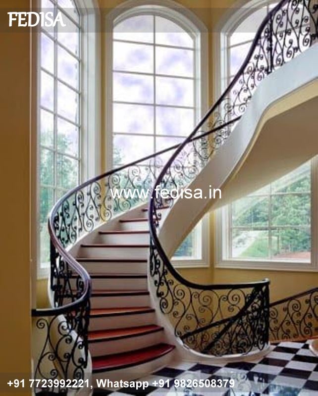 Classic Fire Escape Staircase Design Balcony Ss Railing Design Main Entrance Door Grill Design