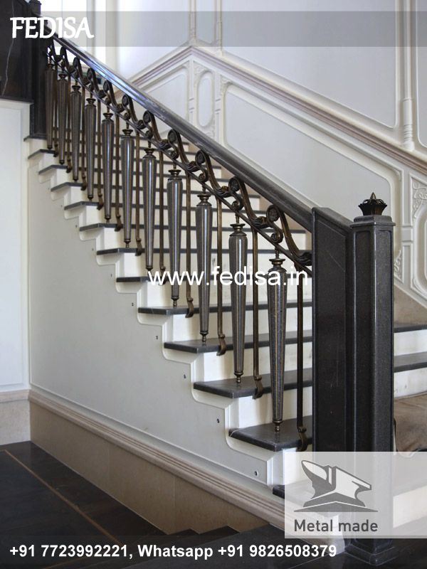 Classic Stair Tiles Design Shishe Ki Railing Makan Ki Chhat Ki Railing