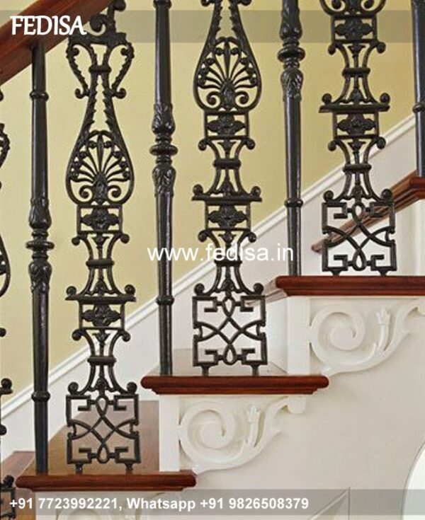 Luxury Ladder Design For Home Chhat Ki Railing Lohe Ki Metal Grill Window Design