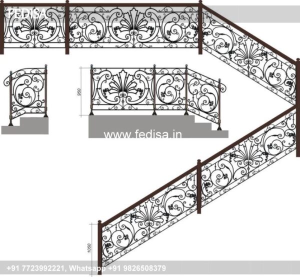 Classic Stair Tower Design Balcony Design Railing Modern Front Step Railing