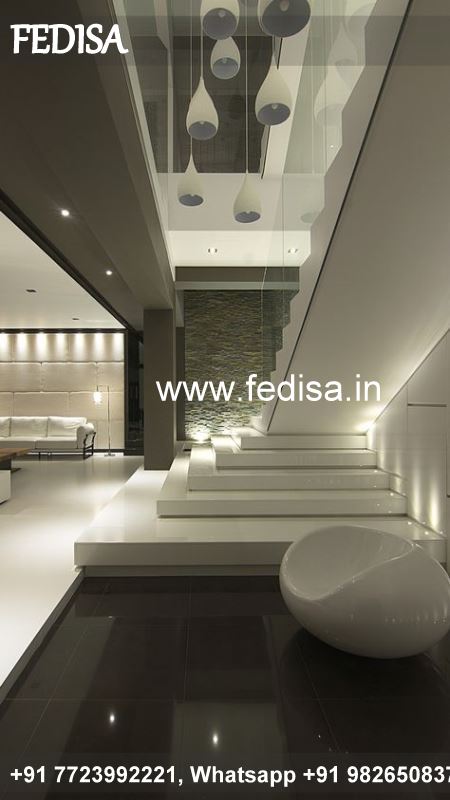 Luxury Kitchen Under Stairs Design Top Floor Railing Design Modern Metal Railing Interior