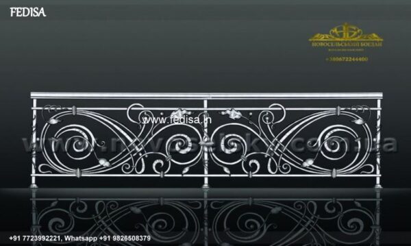 Classic Modern Curved Staircase Casting Railing Design Modern Metal Railings For Stairs