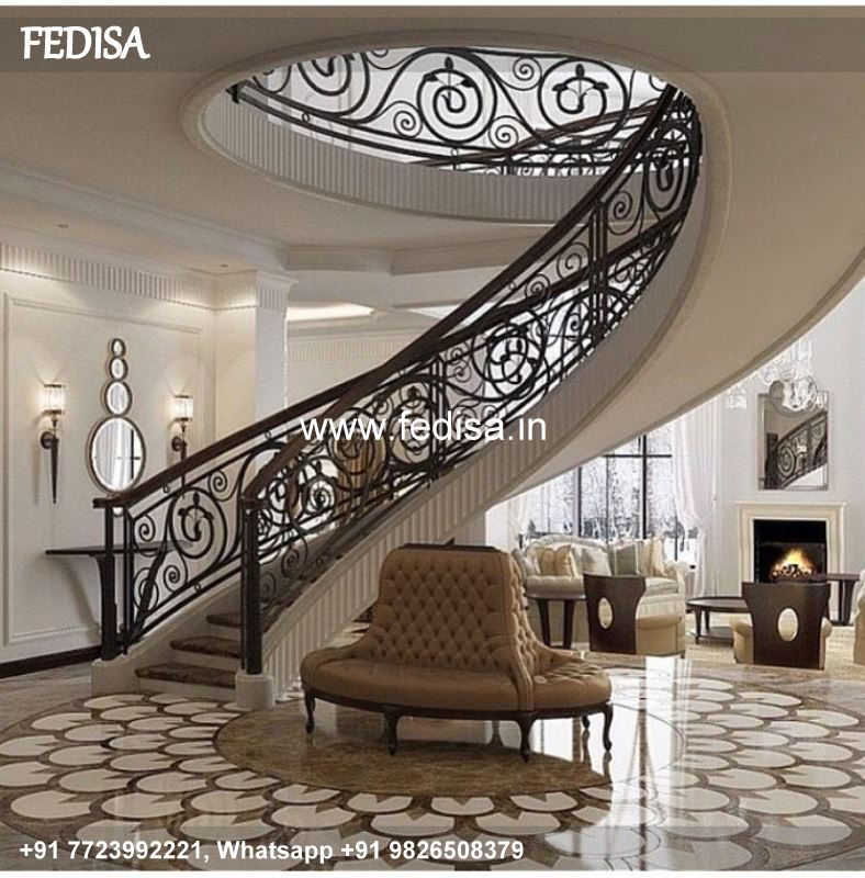 Classic Stair Grill Design Steel Tubular Grills Design For Terrace Modern Rod Iron Railing