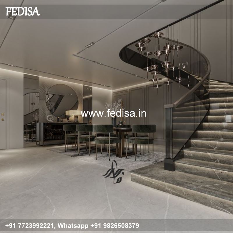 Classic Duplex Stairs Wall Design Front Balcony Design With Glass Modern Wooden Railing Design