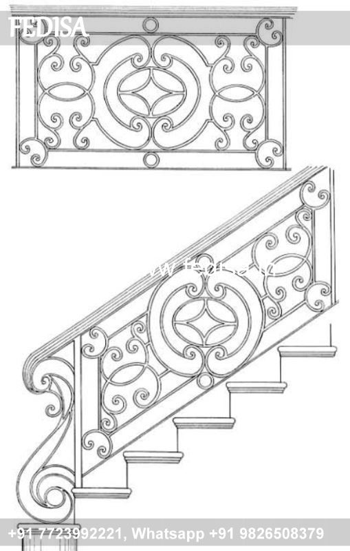Classic Concrete Staircase Design For Small Spaces Compound Railing Design Ms Gate Grill