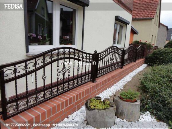 Classic Stair Wall Color Design Tuffen Glass Balcony Design New Latest Grill Design