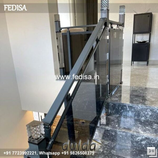 Classic Staircase Wooden Handrail Design Cement Railing Design For Stairs New Modern Window Grill Design