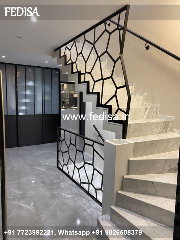 Classic Staircase Stone Design House Glass Railing Design New Simple Grill Design