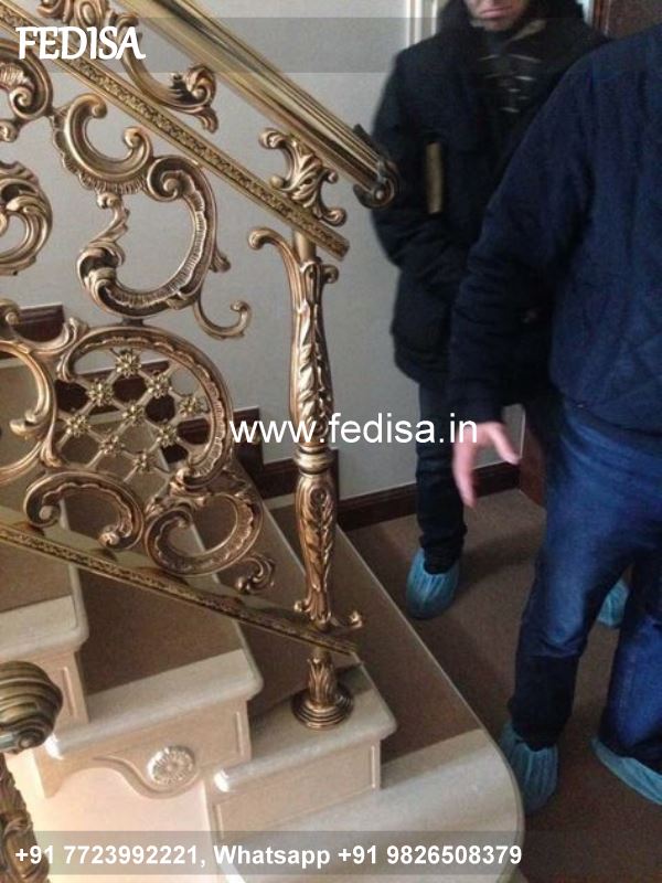 Luxury Stairs Marble Design Cast Iron Balcony Grill Design Outdoor Iron Railing Designs