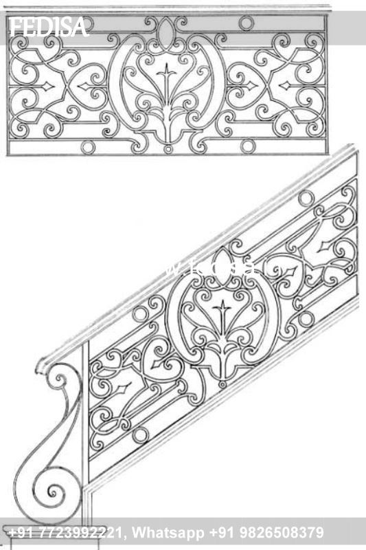 Classic Metal Staircase Design Staircase Pillar Design Outdoor Steel Railing Design