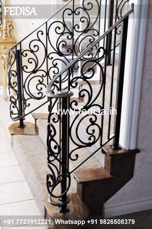 Luxury Wooden Staircase Designs For Homes Balcony Metal Grill Design Parapet Wall Steel Grill Design