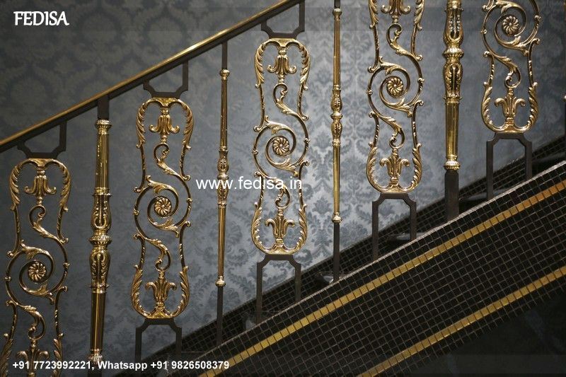 Classic Zigzag Stairs Balcony Design Steel Railing Railing Design 2021