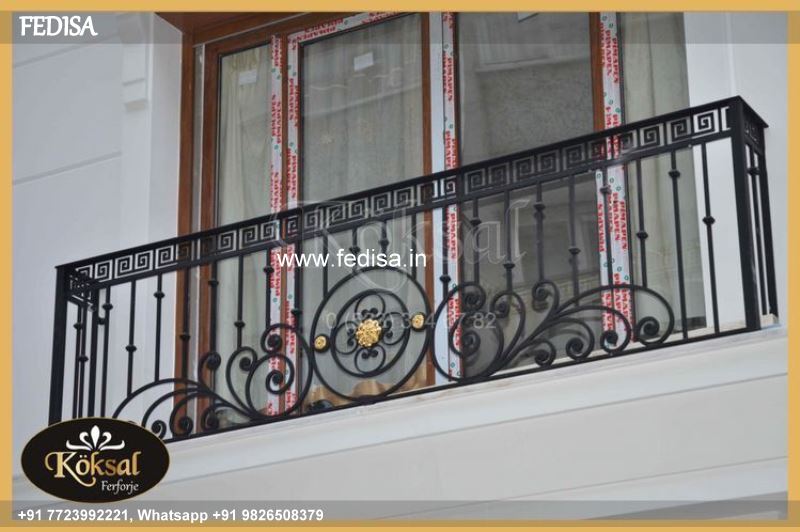 Luxury Folding Stairs Design Terrace Iron Railing Design Railing Design For Compound Wall