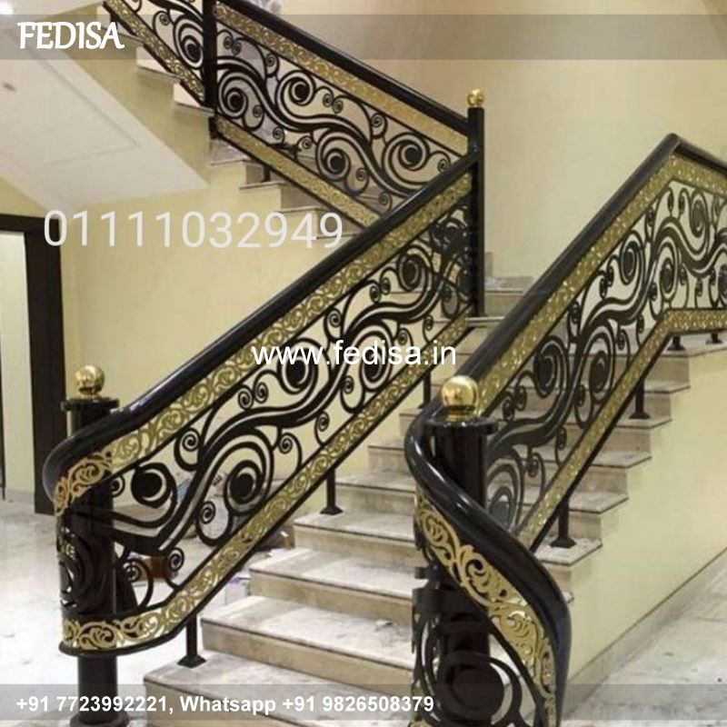 Luxury Iron Staircase For Terrace Railing Of Stairs Design Railing Design Gate